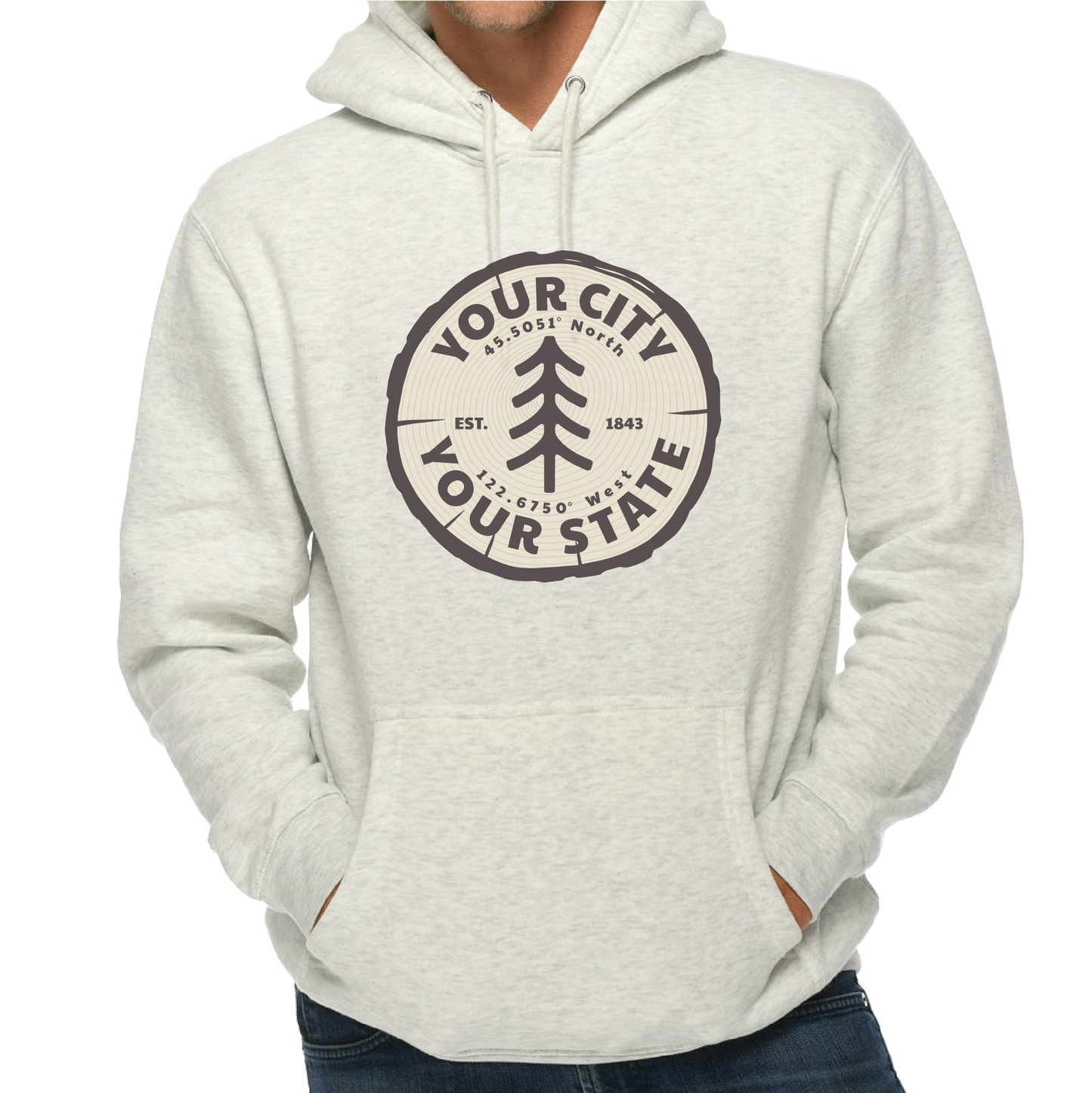 Wisp Resort MD Tree Ring Hoodie