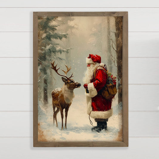 Santa Claus and Reindeer