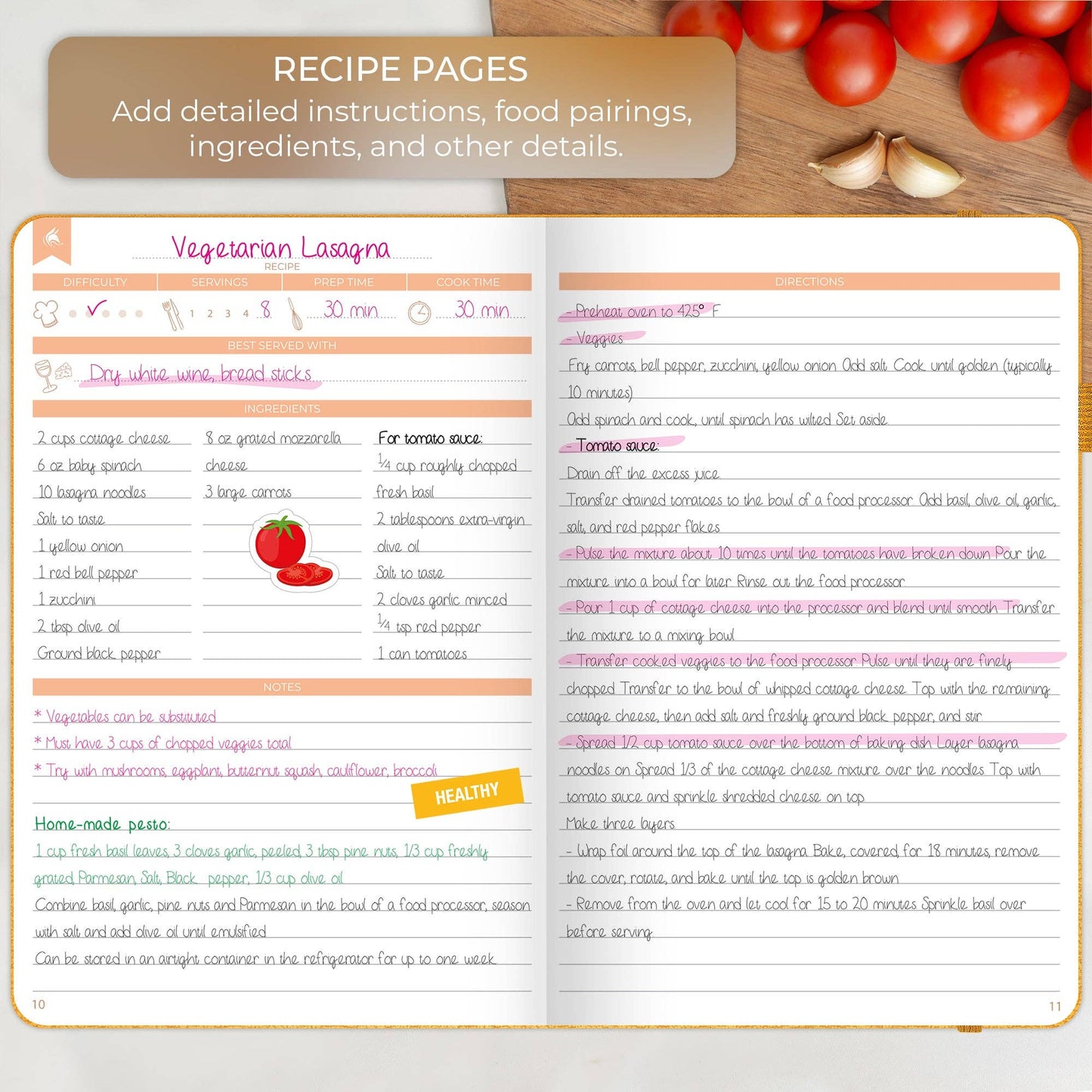 Clever Fox Planners - Recipe Book