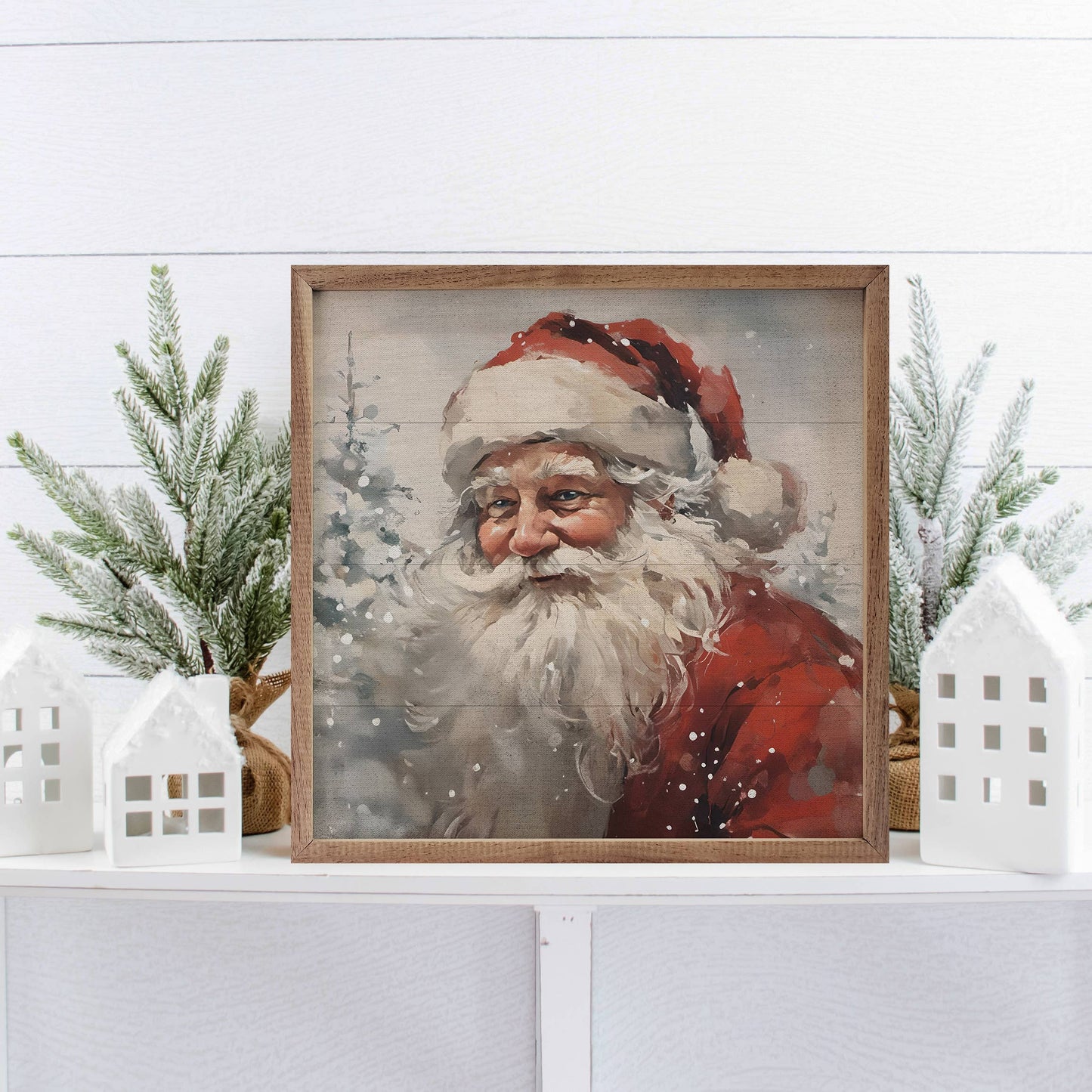 Santa Snowy Portrait